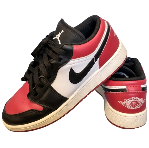 💥Offers Welcome💥 Nike Air Jordan Low GS Black/Red/White Big Kid's Shoes